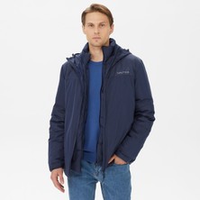 Nautica Erkek Lacivert Standart Fıt Desenli Mont J37024T.4NV