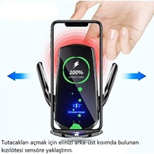 Jingyi iPhone 11 ve Üzeri Için Minesk Kablosuz (15W) Otomatik Açma/kapama Özellikli Kablosuz Araç Şarj Cihazı Gümüş (Yurt Dışından)