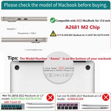 Jingyi MacBook Air 13,6 Inç Kılıf M2 2022 2023 Sürümü ile Uyumlu, USB C - USB Adaptörlü Siyah Sert Kabuk Kılıf + MacBook Air M2 A2681 Için Klavye Kapağı 13,6 Inç, Touch Id - Mat Siyah (Yurt Dışından)