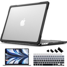 Jingyi M2 MacBook Air 13.6 Inç 2022 Model A2681 Mat Karbon Fiber Kenarlar Darbeye Dayanıklı, Çizilmez ve Parmak Izi Önleyici, Klavye Kapaklı Ekran Koruyucu, Yarı Saydam Için Üstün Koruma (Yurt Dışından)