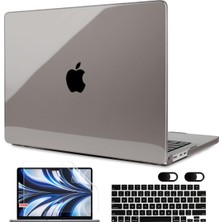 Jingyi MacBook Air 13.6 Inç Kılıf 2022 Piyasaya Sürüldü A2681, M2 Çipli, Klavye Kılıflı ve MacBook Air M2 Kılıfıyla Uyumlu Kamera Kılıflı Dizüstü Bilgisayar Sert Kabuk Kılıfları, Şeffaf G (Yurt Dışından)