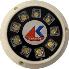 Karagöz 9 Power Ledli Sualtı Lambası 10-30V Mavi