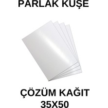 Çözüm Kağıt Parlak Kuşe Gramajlı Kağıt 35X50 cm 300 gr -  100 Adet