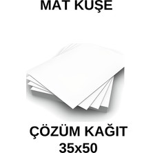 Çözüm Kağıt Mat Kuşe Gramajlı Kağıt 35X50 cm 350 gr -  100 Adet