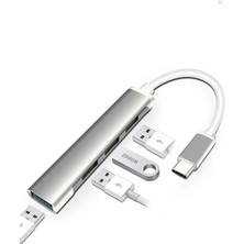 Mavi Ay Bilişim Type - C 4 Girişli USB Çoğaltıcı Type-C To USB Hub 4 Ports