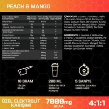 Proftein Bcaa+ Electrolytes 500G (50 Servis) Mango & Şeftali Aromalı