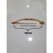 Altuntaş Altın Düz Fil Ayak 96 mm Metal Kulp (5 Adet)