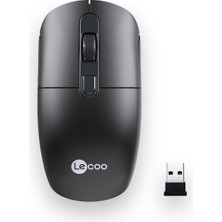 Lenovo Lecoo M2001 Kablosuz 1600DPI 4 Tuşlu Evrensel Uyumlu Optik Mouse Siyah