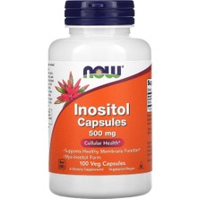 Now Inositol Capsules, 500 Mg, 100 Veg Capsules