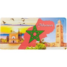 Dünyadan Hediyeler Fas Temalı Plaka Magnet