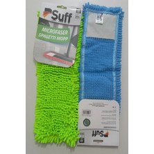 Suff 1 Adet Nemli ve Kuru Makarna Mop Ucu Mikrofiber Paspas Yedeği 40 cm