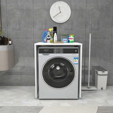 Enda Home Çamaşır Makinesi Dolabı 89x65 cm Beyaz