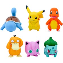 Red Ocean 6 Pokémon Figürü Bulbasaur, Squirtle, Süsleri, Pokémon Bebek Modelleri (Yurt Dışından)