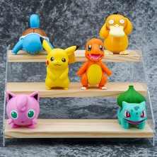 Red Ocean 6 Pokémon Figürü Bulbasaur, Squirtle, Süsleri, Pokémon Bebek Modelleri (Yurt Dışından)