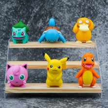 Red Ocean 6 Pokémon Figürü Bulbasaur, Squirtle, Süsleri, Pokémon Bebek Modelleri (Yurt Dışından)