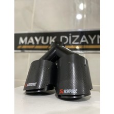 Akrapovic Karbon Egzoz Ucu 100MM Çiftli Sol --Mayukdizayn--