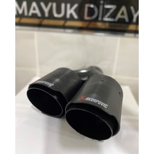 Akrapovic Karbon Egzoz Ucu 100MM Çiftli Sol --Mayukdizayn--