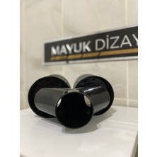 Akrapovic Karbon Egzoz Ucu 100MM Çiftli Sol --Mayukdizayn--