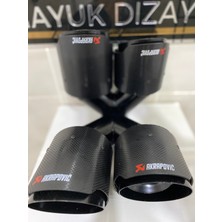 Akrapovic Karbon Çiftli Çıkış Egzoz Ucu 100MM Sağ-Sol Set --Mayukdizayn--