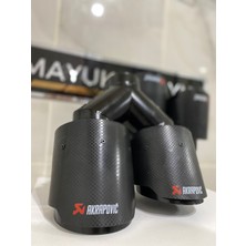 Akrapovic Karbon Çiftli Çıkış Egzoz Ucu 100MM Sağ-Sol Set --Mayukdizayn--