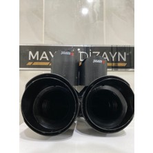 Akrapovic Karbon Çiftli Çıkış Egzoz Ucu 100MM Sağ-Sol Set --Mayukdizayn--