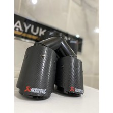 Akrapovic Karbon Egzoz Ucu Çift Çıkışlı 90 MM Sağ-Sol Set --Mayukdizayn--