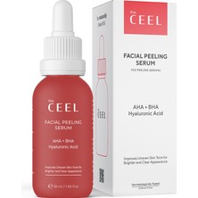 The Ceel Aha+Bha Cilt Tonu Eşitleyici & Yenileyici Kırmızı Peeling Serum 30 ml