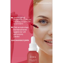 The Ceel Aha+Bha Cilt Tonu Eşitleyici & Yenileyici Kırmızı Peeling Serum 30 ml