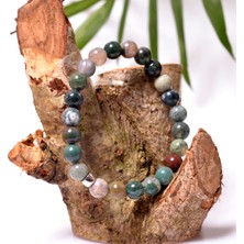 Taş Sandığı Akik Taşı Bileklik 8 mm - Hint Akiği