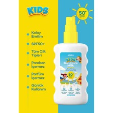 Axwell Kids Çok Yüksek Koruyucu Çocuk Için Yüz & Vücut Güneş Sütü Spreyi SPF50+ 200 ml