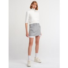 Dilvin 80809 Mini Etek-Gri