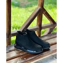 BLACK CARDİ SUEDE 0368 HAKİKİ DERİ SÜET ERKEK BOT SİYAH