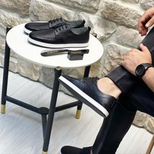 Itallano 9015 Deri Siyah Casual Erkek Ayakkabı