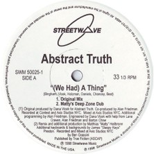 Abstract Truth – (We Had) A Thing Neo Soul Vinly Plak Alithestereo