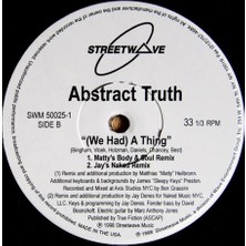 Abstract Truth – (We Had) A Thing Neo Soul Vinly Plak Alithestereo