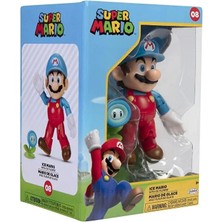 Jakks Pacific Nintendo Super Mario Figürü Buz Mario ve Çiçek Lisanslı 10 cm