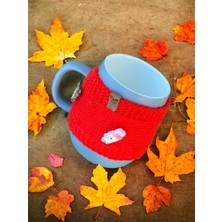 Mug Mugme Düğmeli Eğleceli Hediyelik Bardak Fincan Termos Mug Tutucu Giysisi