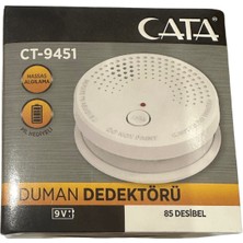 Cata CT-9451 85 Desibel Hassas Algılamalı Pilli Duman Dedektörü (8 Adet)