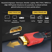 Vetech 3 Metre HDMI Kablo Full Hd Tv Monitör Uydu Alıcısı Pc Uyumlu HDMI Kablosu