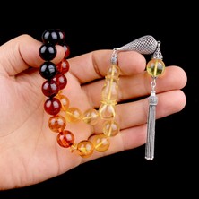 Takı925 Maskot Boy Renk Süzmesi Efe Doğal Damla Kehribar Tesbih