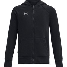 Under Armour Erkek Çocuk UA Rival Fleece Tam Boy Fermuarlı Kapüşonlu Üst 1379794-001