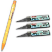 Tüftürük MİKRO 2.0 mm Kalın Uçlu Versatil Kalem 1 Adet ve 2.0 mm Kalın Uç Siyah 3 Adet