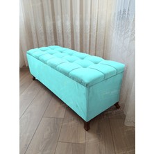 AldaGelsin Yeni Model Lüks Çizgi Kapitoneli Sandıklı Puf Bench Ceviz Ayak (100*45)