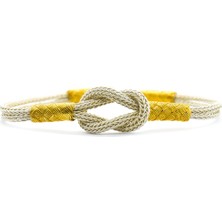 Kadın Çift Renkli Gemici Düğümü Kazaziye Bileklik