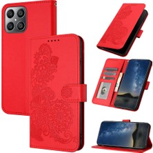 Yihang Boutique Honor X8 4g Flip Deri Manyetik Koruyucu Cüzdan Bilek Kayışı Telefon Kılıfı (Yurt Dışından)