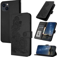 Yihang Boutique iPhone 13 Mini Flip Deri Manyetik Koruyucu Cüzdan Bilek Kayışı Telefon Kılıfı (Yurt Dışından)