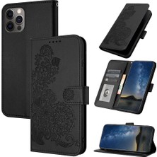 Yihang Boutique iPhone 14 Pro Flip Deri Manyetik Koruyucu Cüzdan Bilek Kayışı Telefon Kılıfı (Yurt Dışından)