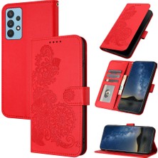Yihang Boutique Samsung Galaxy A72 Flip Deri Manyetik Koruyucu Cüzdan Bilek Kayışı Telefon Kılıfı (Yurt Dışından)