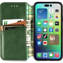 Yihang Boutique iPhone 14 Kart Tutuculu Cüzdan Pu Deri Çevirme Çubuğu Telefon Kılıfı (Yurt Dışından)