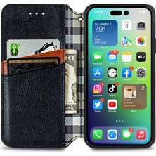 Yihang Boutique iPhone 14 Kart Tutuculu Cüzdan Pu Deri Çevirme Çubuğu Telefon Kılıfı (Yurt Dışından)